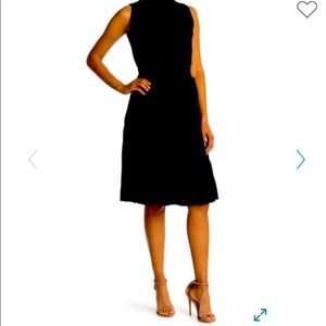 Nanette Lepore navy pleated dress